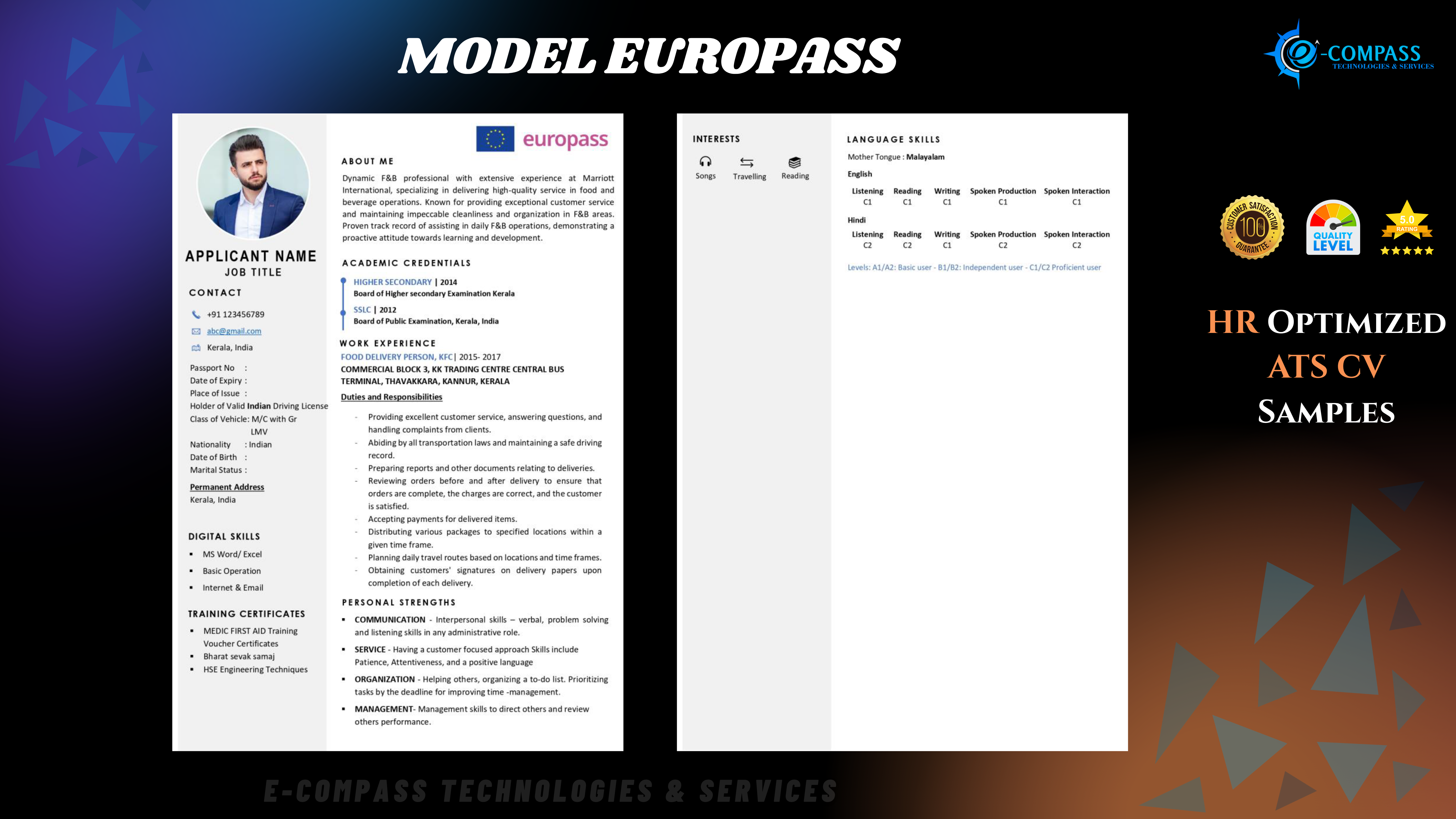 Model Europass